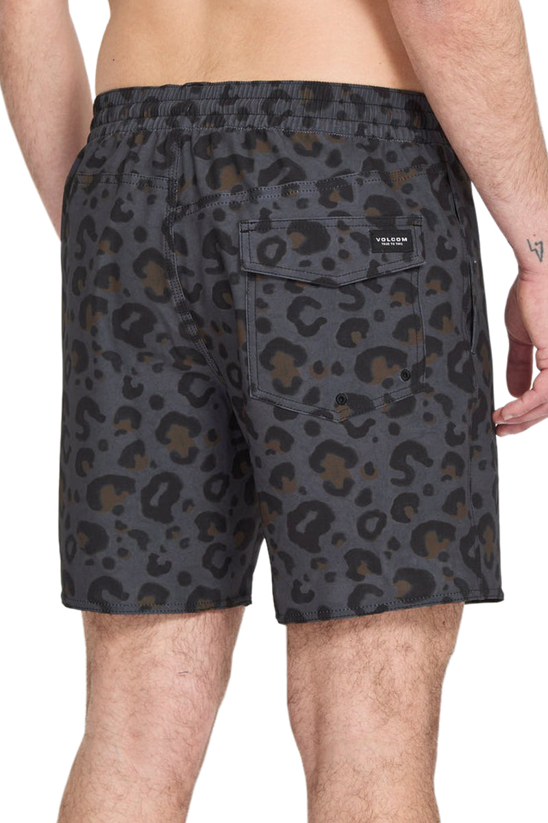 Load image into Gallery viewer, Volcom Men's Melange Trunk 17" Boardshort Asphalt Black A2512613_ASB
