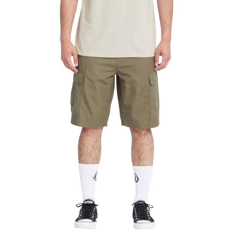 Load image into Gallery viewer, Volcom Men's Starnge Tripper 22" Cargo Short Shorts Wintermoss A0912611_WMS
