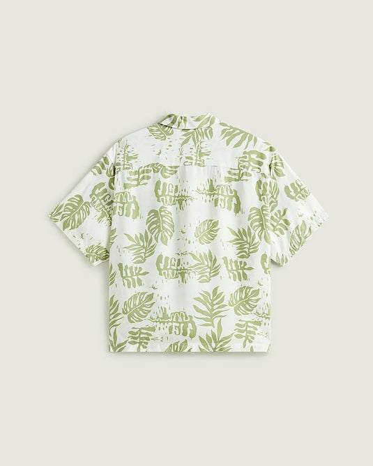 Vans Men's Van Doren Printed Camp SS Shirt Soft Sage Green VN000VTPFSG