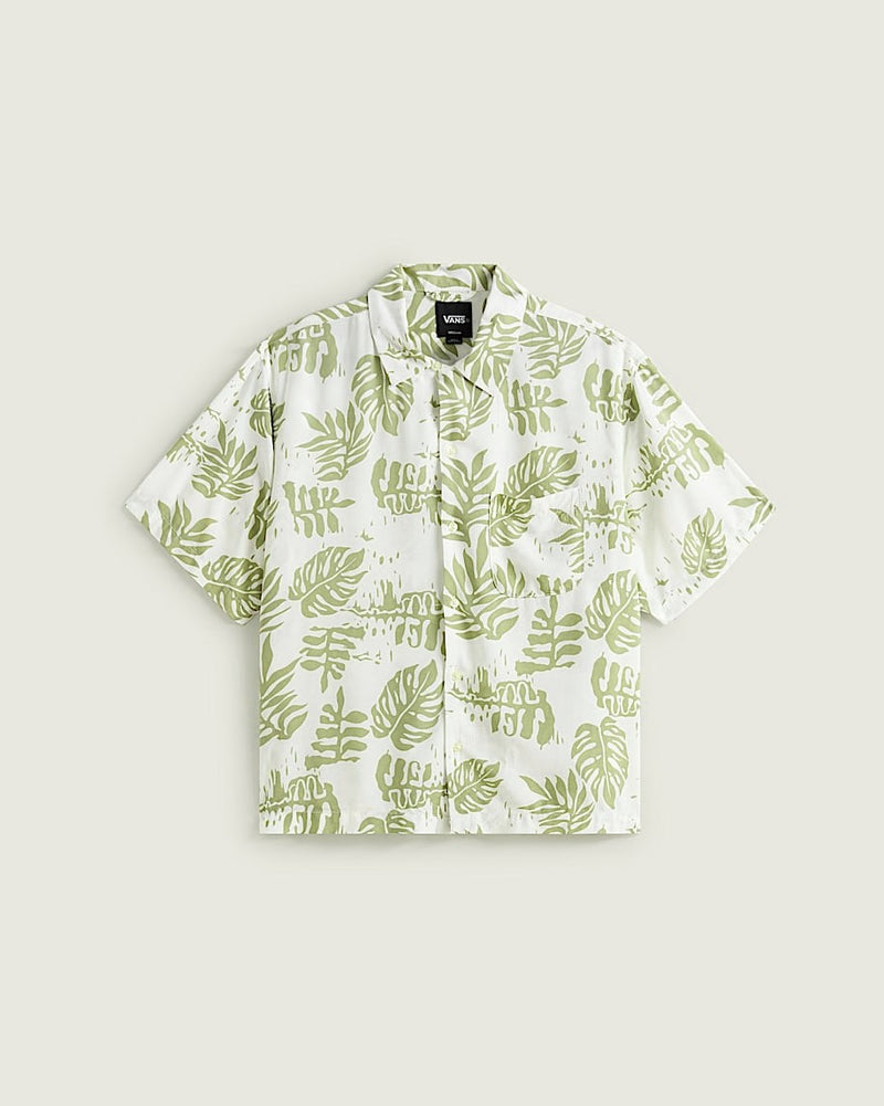 Load image into Gallery viewer, Vans Men's Van Doren Printed Camp SS Shirt Soft Sage Green VN000VTPFSG
