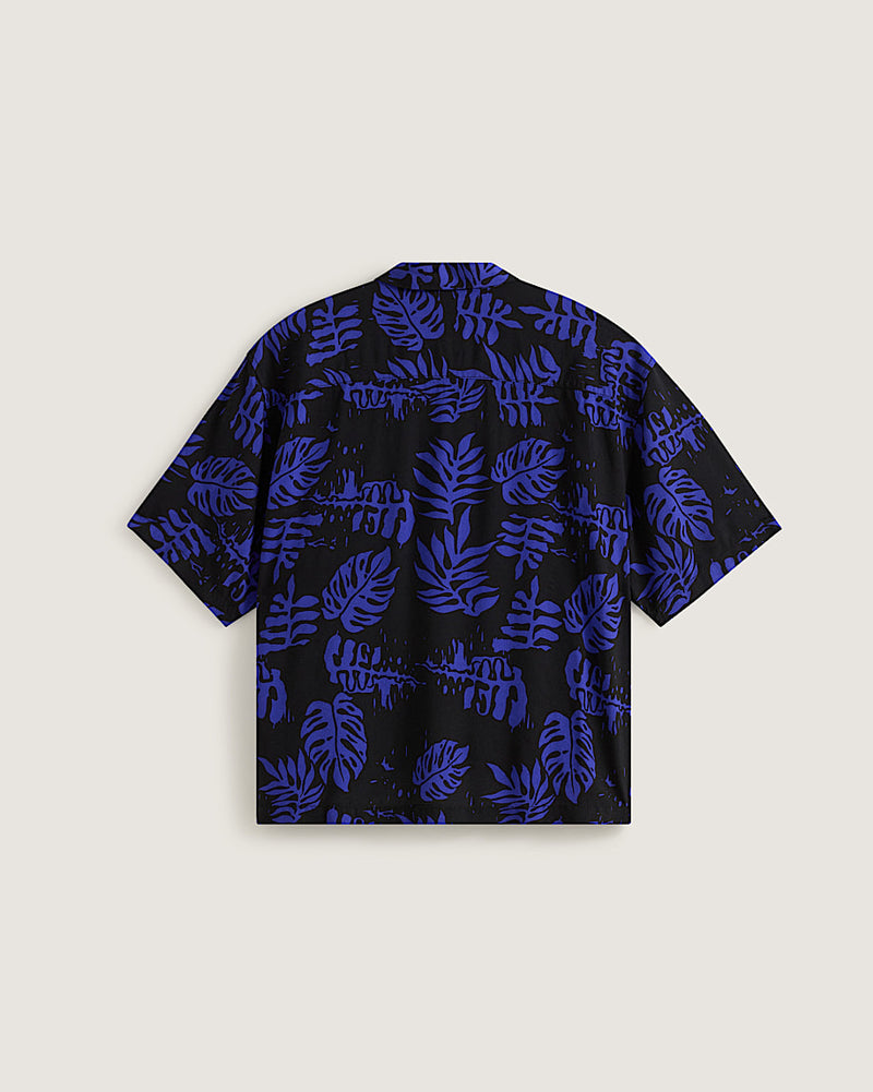 Load image into Gallery viewer, Vans Men's Van Doren Printed Camp SS Shirt Royal Cobalt Blue VN000VTPFRX
