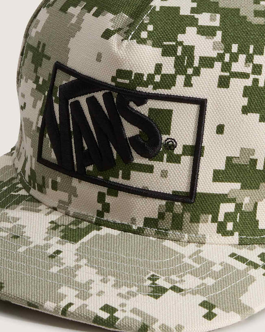 Vans Unisex Formula Snapback Hat Neutral Olive Green/Marshmallow White VN000QAFGCY