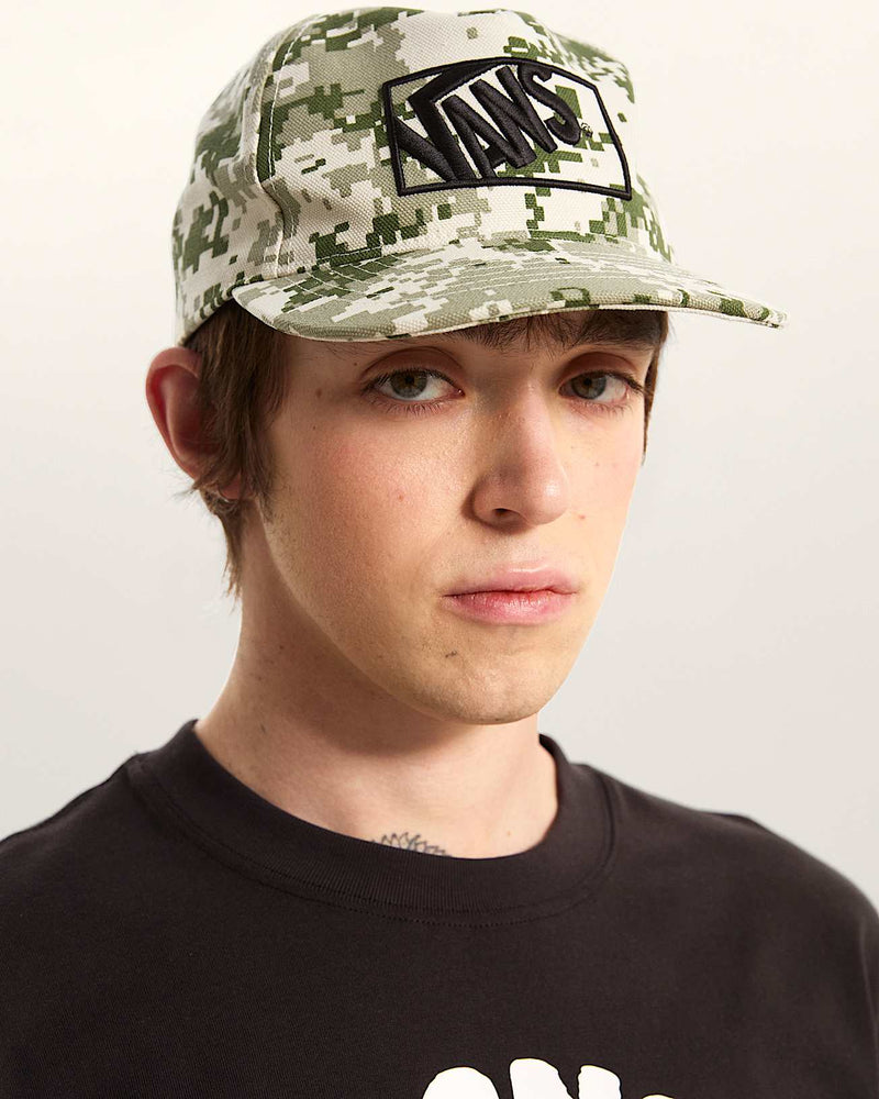 Load image into Gallery viewer, Vans Unisex Formula Snapback Hat Neutral Olive Green/Marshmallow White VN000QAFGCY
