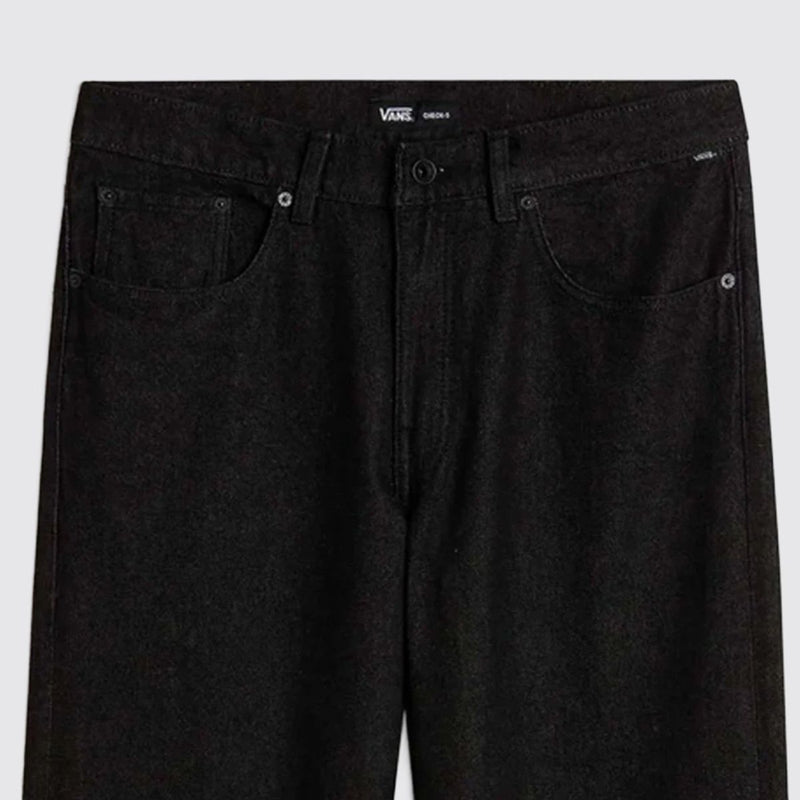 Load image into Gallery viewer, Vans Men's Check-5 Loose Denim Pants Black Rinse VN000PH61OD
