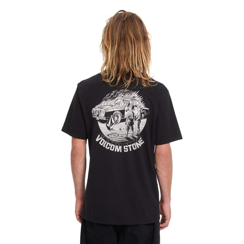 Load image into Gallery viewer, Volcom Men's Firecar T-Shirt Black A5232607-BLK
