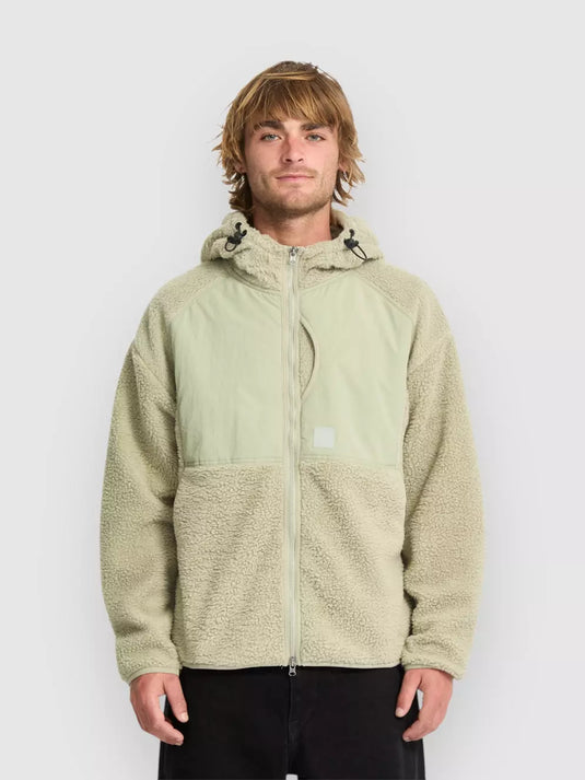 Volcom Men's Nomaa Sherpa Zip Fleece Green A4832502_GRT