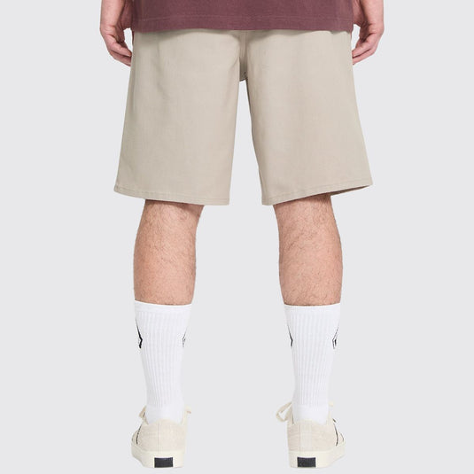 Volcom Men's Baggos Pleat Trousers Khaki A1112614_KHA
