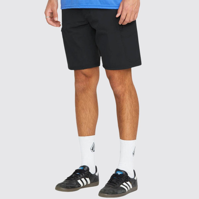 Load image into Gallery viewer, Volcom Men's Cashed In Cargo Shorts Hybrid 20 Black A3212606_BLK
