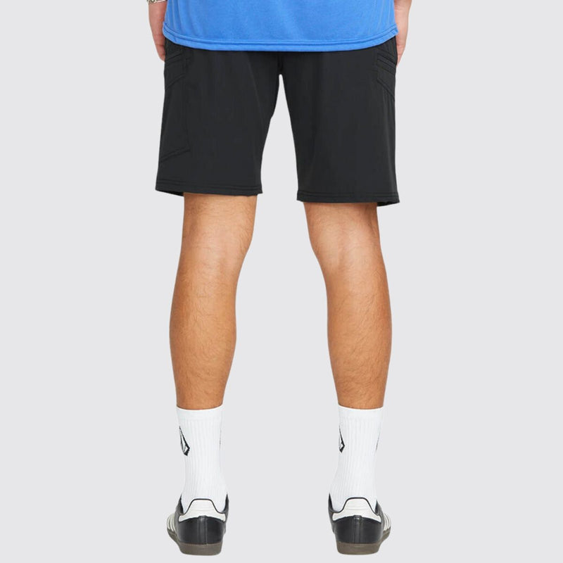 Load image into Gallery viewer, Volcom Men's Cashed In Cargo Shorts Hybrid 20 Black A3212606_BLK
