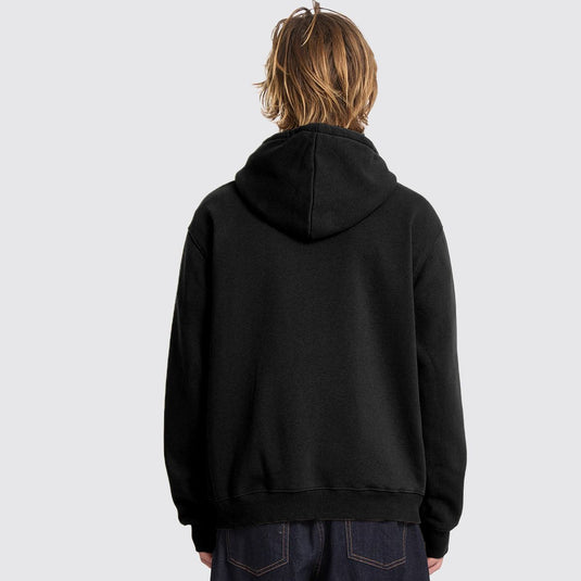 Volcom Men's Single Stone Full Zip Hoodie Black A4832500_BLK