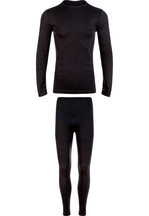 Whistler Men's Pree Seamless Underwear Set Black W143278-1001