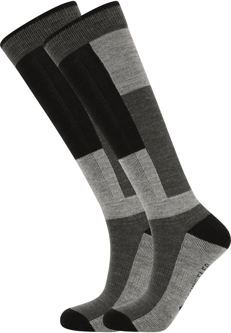 Load image into Gallery viewer, Whistler Unisex Corsicana (2-Pack) Ski Socks Light Grey Melange W153307-1005
