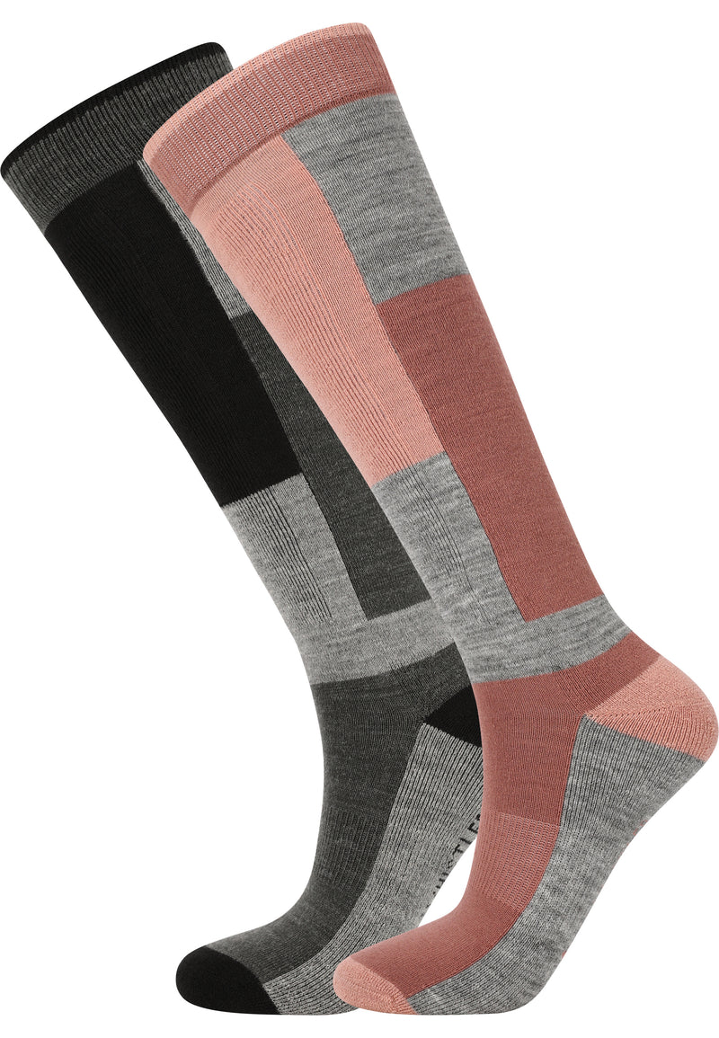 Load image into Gallery viewer, Whistler Unisex Corsicana (2-Pack) Ski Socks Burlwood W153307-1109
