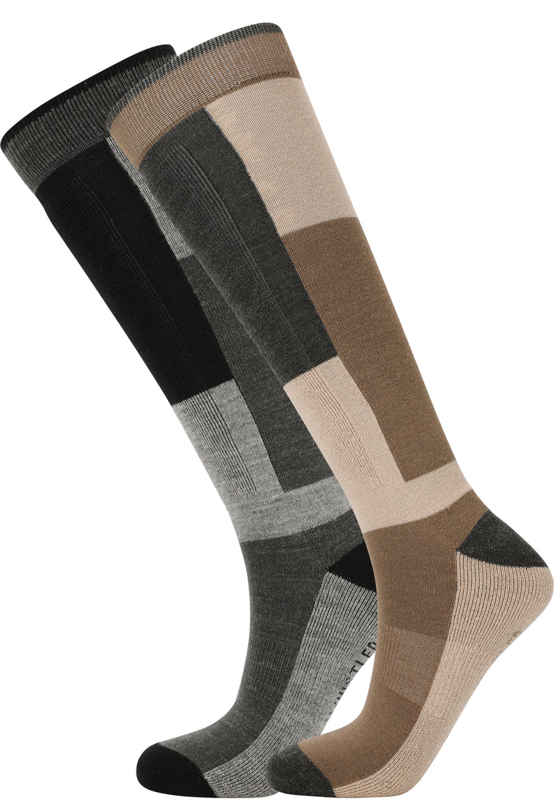 Load image into Gallery viewer, Whistler Unisex Corsicana (2-Pack) Ski Socks Fallen Rock W153307-3040
