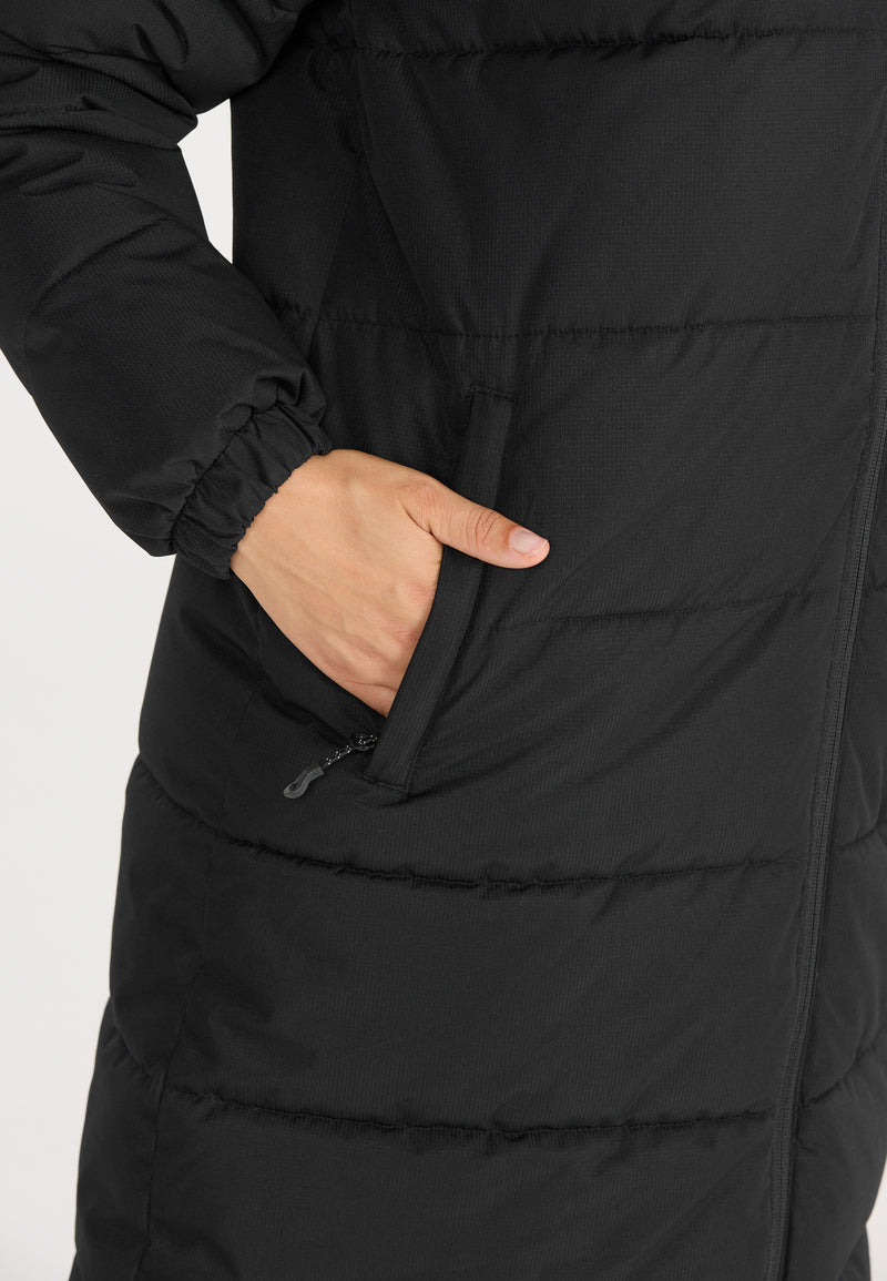 Load image into Gallery viewer, Whistler Women&#39;s Abella Long Padded Jacket Black W213136-1001

