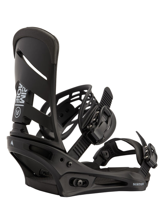 Burton Men's Mission Re:Flex Snowboard Bindings Black 1054617A02