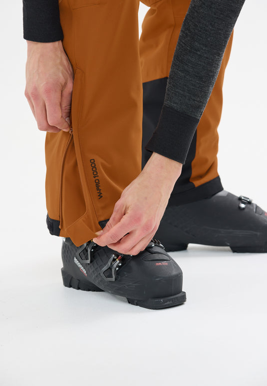 Whistler Men's Drizzle Ski Pant W-Pro 10000 Caramel Cafe W233208-5086