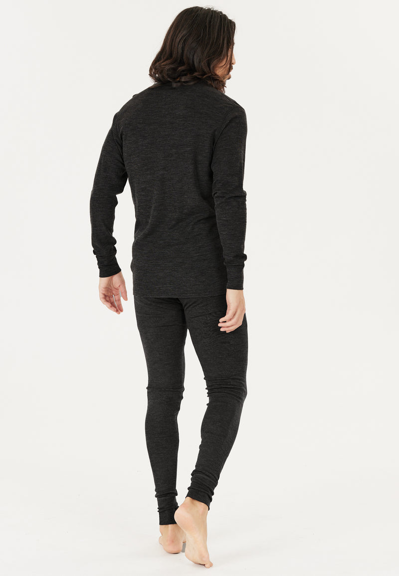 Load image into Gallery viewer, Whistler Men&#39;s Cerro M Merino Wool Baselayer Pants Black W233595-1001
