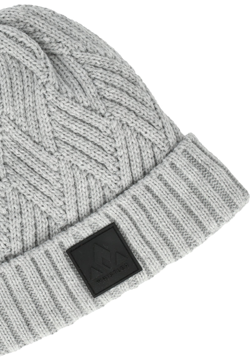 Load image into Gallery viewer, Whistler Unisex Fjord Beanie Light Grey Melange W243903-1005
