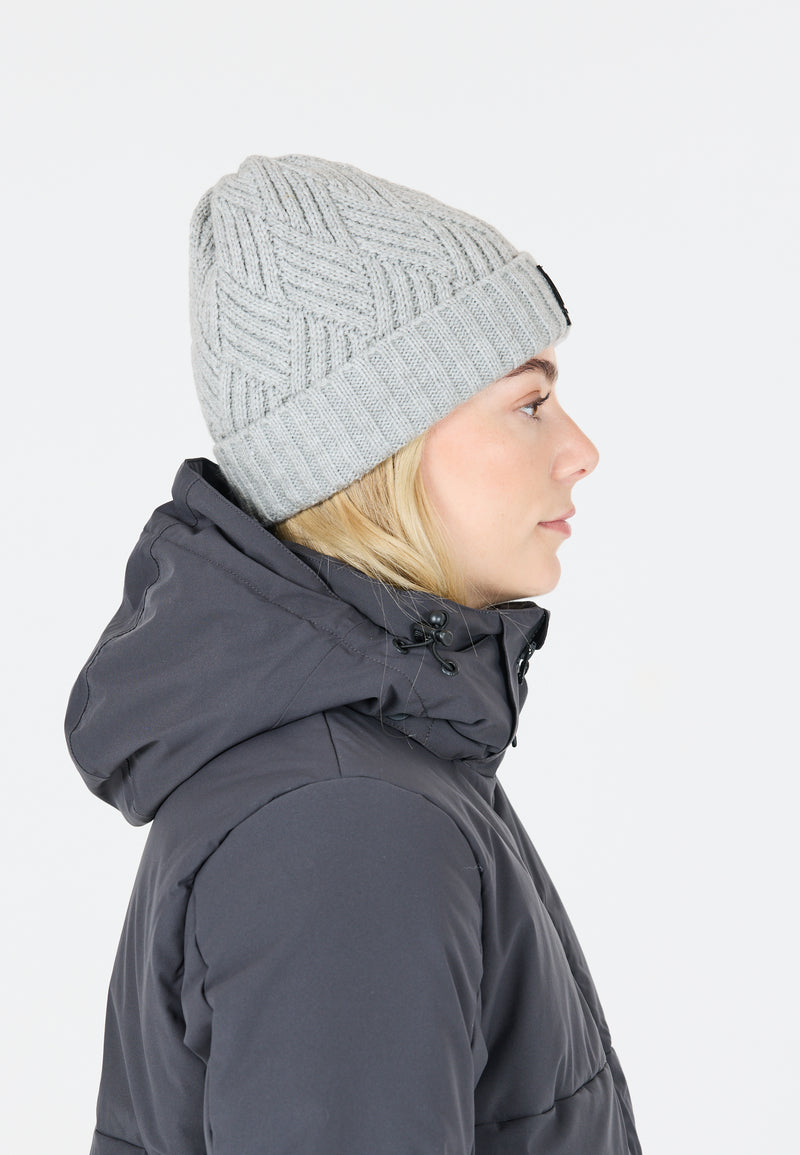 Load image into Gallery viewer, Whistler Unisex Fjord Beanie Light Grey Melange W243903-1005
