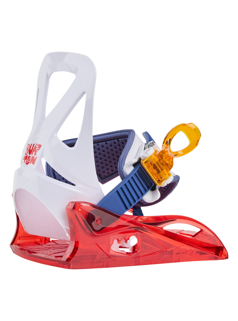 Load image into Gallery viewer, Burton Kids' Grom Disc Snowboard Bindings Red/Multi 1057713AT6

