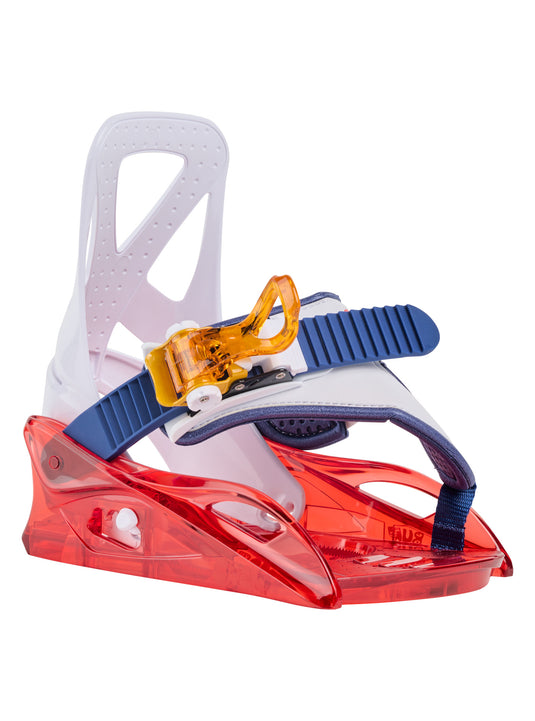 Burton Kids' Grom Disc Snowboard Bindings Red/Multi 1057713AT6