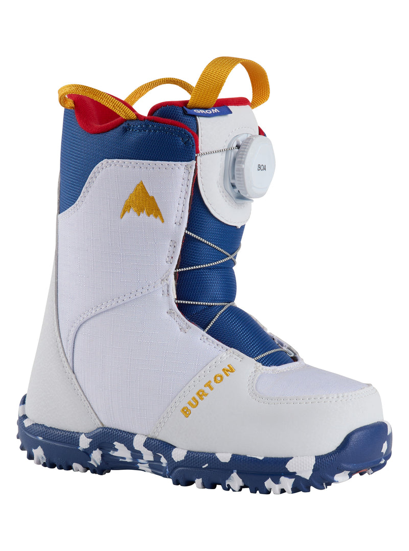 Load image into Gallery viewer, Burton Kids' Grom BOA Snowboard Boots White 1508913A50
