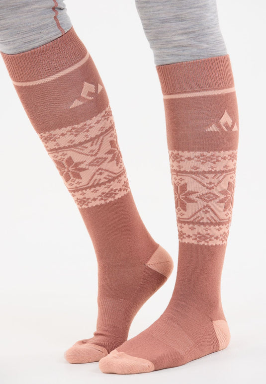 Whistler Unisex Lorpen Ski Socks Burlwood W253854-1109