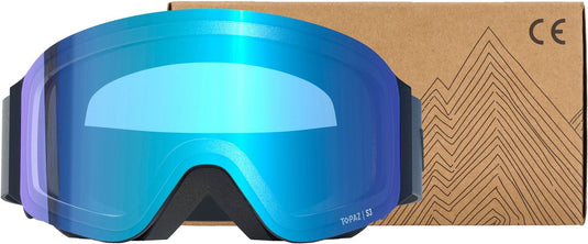 Whistler Unisex Kiona Topaz II Ski Goggle Black/Swiss Blue W254014-1001SB