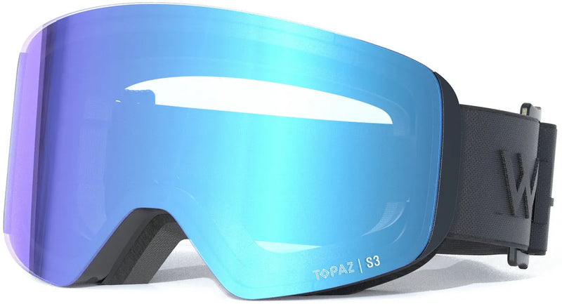 Load image into Gallery viewer, Whistler Kids&#39; Corbier Topaz jr. Snow Goggles Black/Swiss Blue W254016_1001SB
