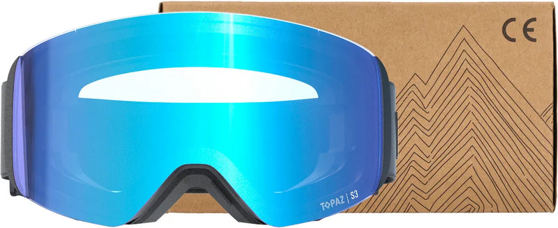 Load image into Gallery viewer, Whistler Kids&#39; Corbier Topaz jr. Snow Goggles Black/Swiss Blue W254016_1001SB
