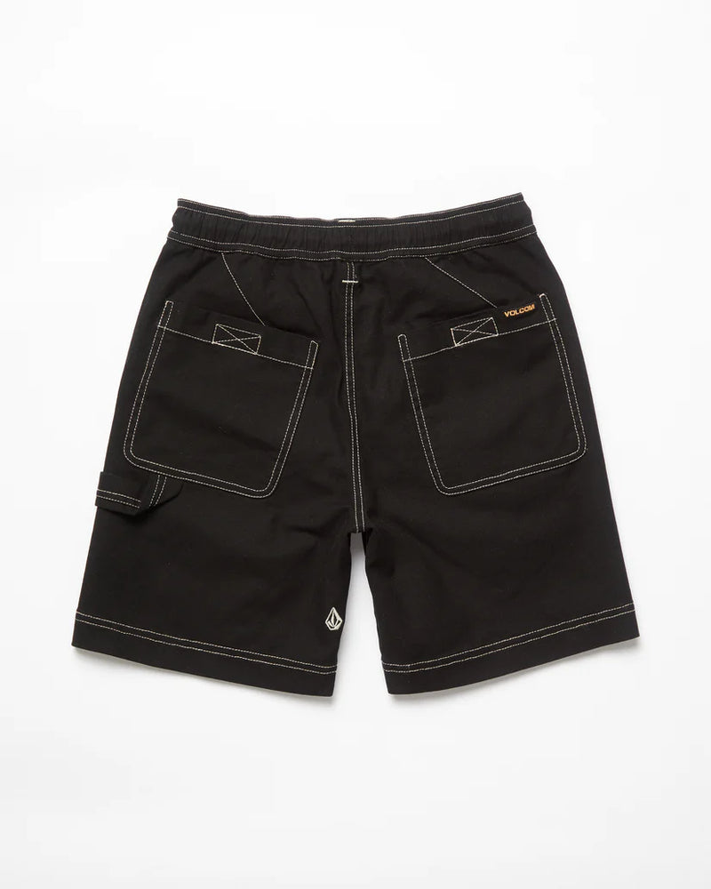 Load image into Gallery viewer, Volcom Kid&#39;s Krafter Kombat Short Black WA420VB8_BLK
