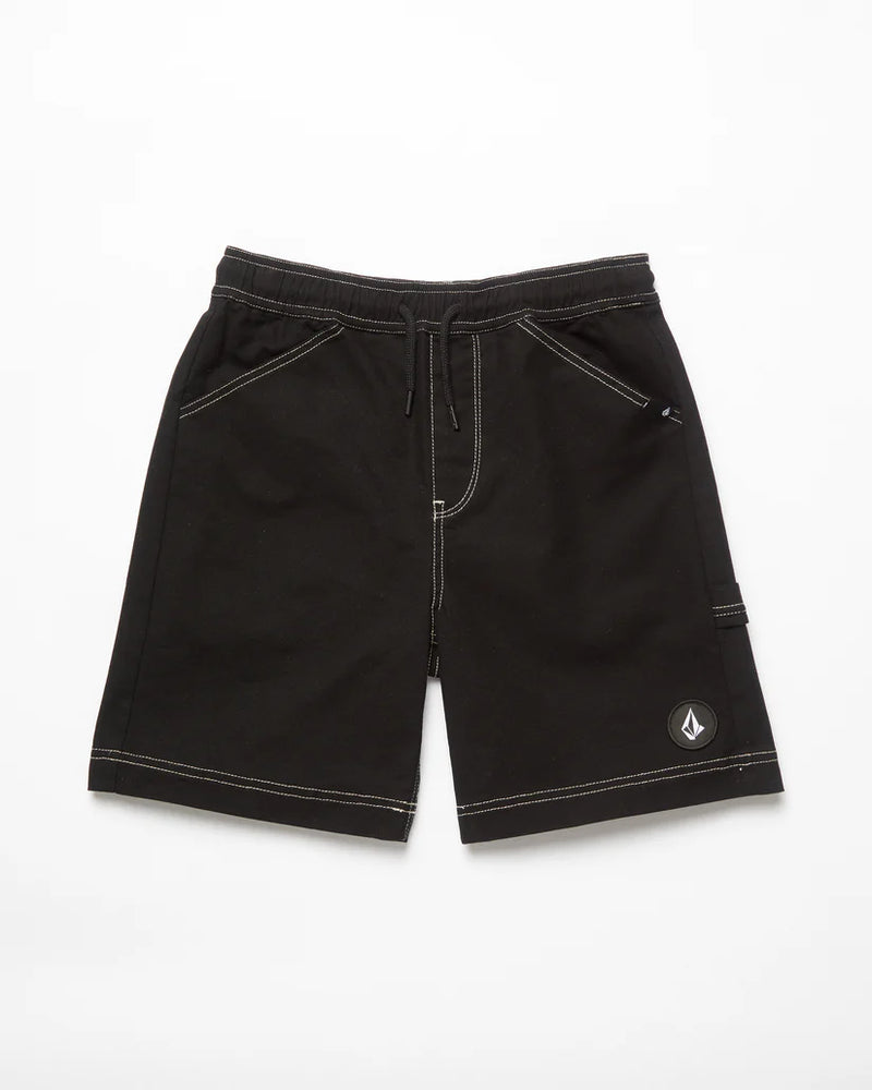 Load image into Gallery viewer, Volcom Kid&#39;s Krafter Kombat Short Black WA420VB8_BLK
