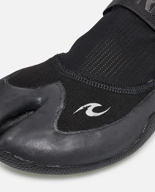Rip Curl Men's Reefer Boot 1.5mm Split Toe Boots Black/Charcoal WBO1AT-0011