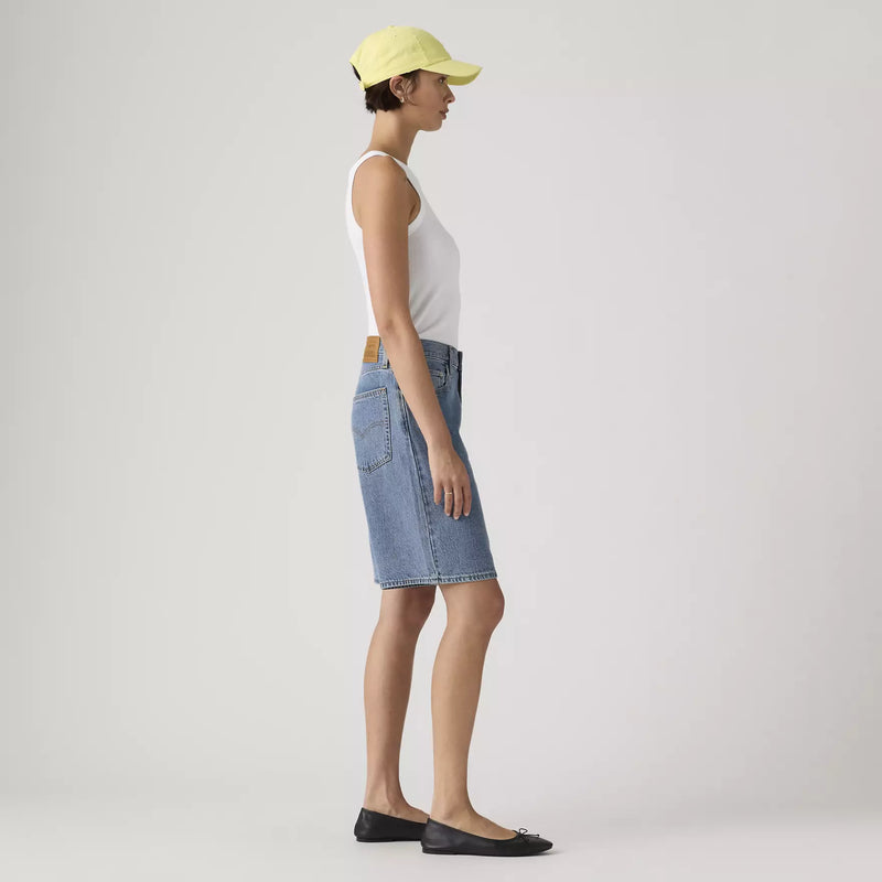 Load image into Gallery viewer, Levi's Women's Baggy Dad Jorts Denim Shorts Medium Wash 000MJ0016
