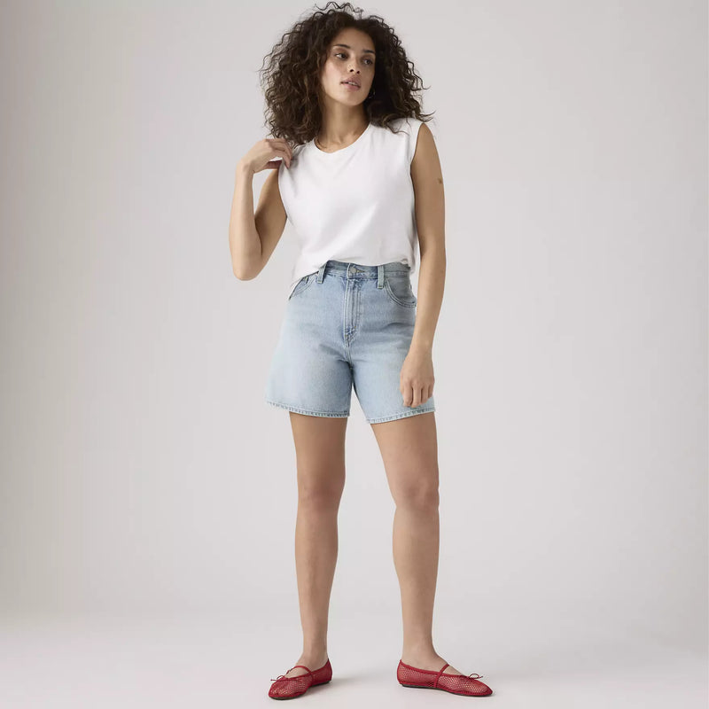 Load image into Gallery viewer, Levi's Women's High Rise Baggy Shorts Medium Wash A93110000
