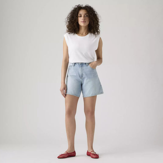 Levi's Women's High Rise Baggy Shorts Medium Wash A93110000