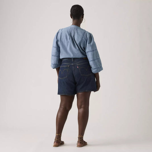 Levi's Women's High Rise Baggy Shorts Dark Wash A93110006