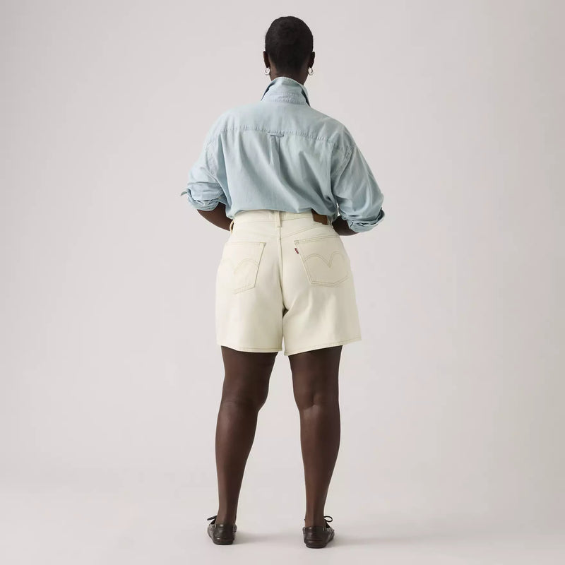 Load image into Gallery viewer, Levi's Women's High Rise Baggy Shorts White A93110007
