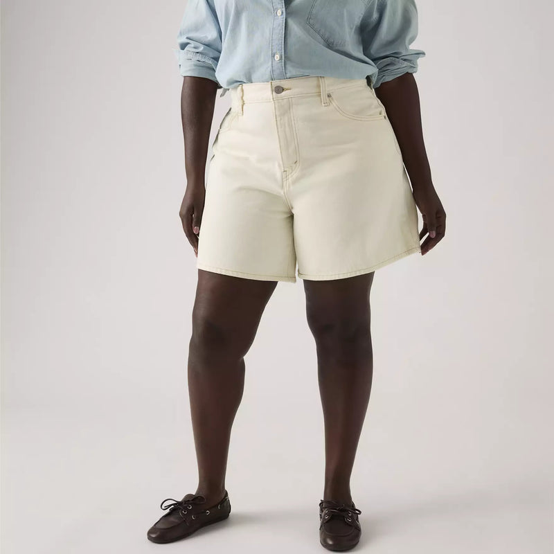 Load image into Gallery viewer, Levi's Women's High Rise Baggy Shorts White A93110007
