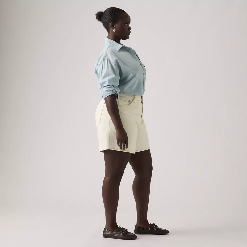 Load image into Gallery viewer, Levi's Women's High Rise Baggy Shorts White A93110007

