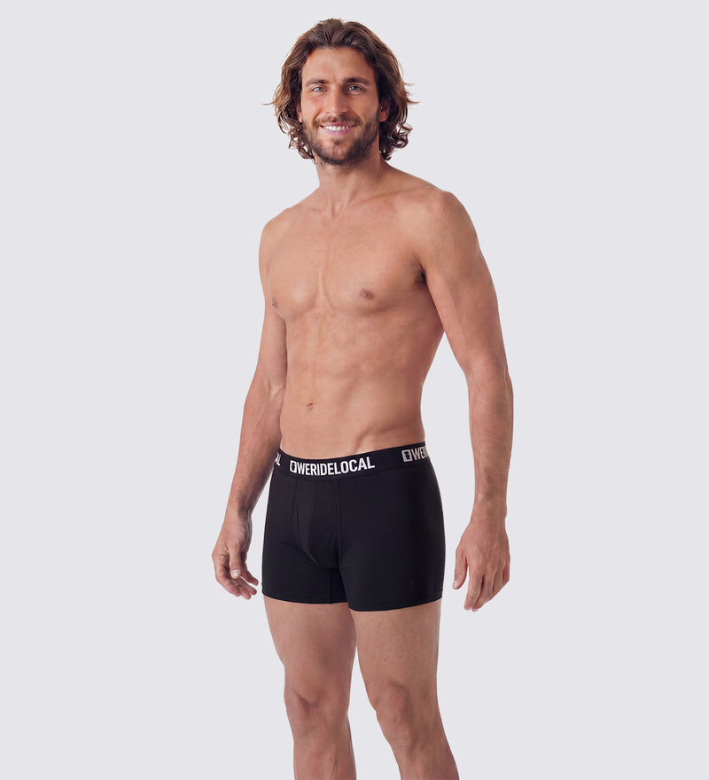 Load image into Gallery viewer, We Ride Local Men's Sendies Boxers Black MRBB_SS26

