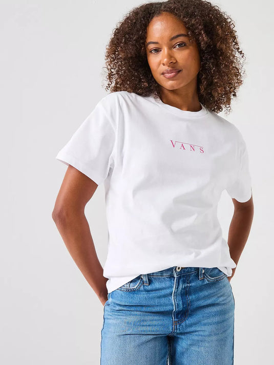 Vans Women's Talk Talk T-Shirt White VN000RDDWHT