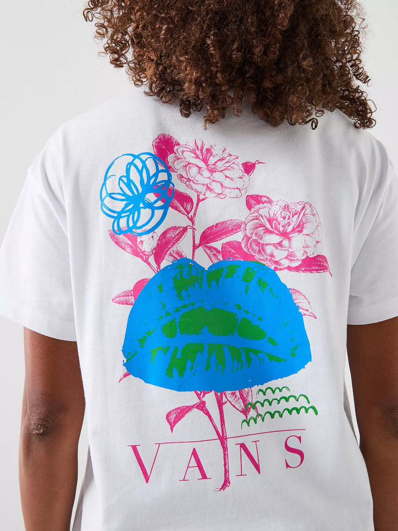 Load image into Gallery viewer, Vans Women's Talk Talk T-Shirt White VN000RDDWHT
