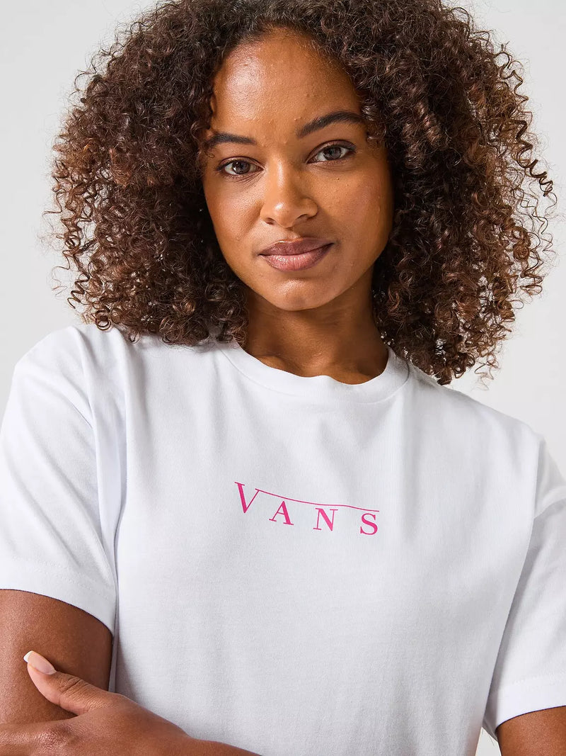 Load image into Gallery viewer, Vans Women's Talk Talk T-Shirt White VN000RDDWHT
