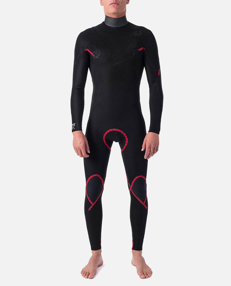 Load image into Gallery viewer, Rip Curl Dawn Patrol Perf 5/3 Chest Zip Wetsuit Black 15CMFS-0090
