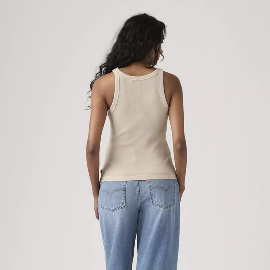 Levi's Women's Essential Racer Tank Top Garment Dye/Grey A33810039