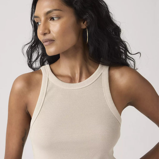 Levi's Women's Essential Racer Tank Top Garment Dye/Grey A33810039