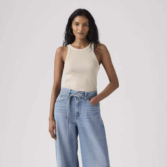 Levi's Women's Essential Racer Tank Top Garment Dye/Grey A33810039