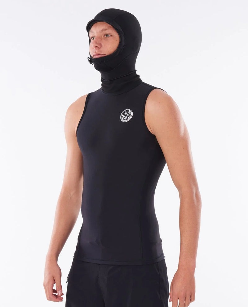 Load image into Gallery viewer, Rip Curl Men's Flashbomb 0.5MM Hooded Vest Black WVEYBF
